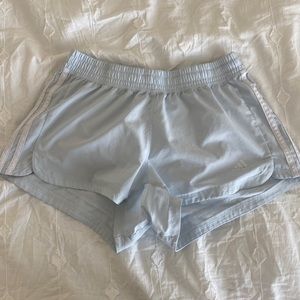 Adidas baby blue athletic shorts